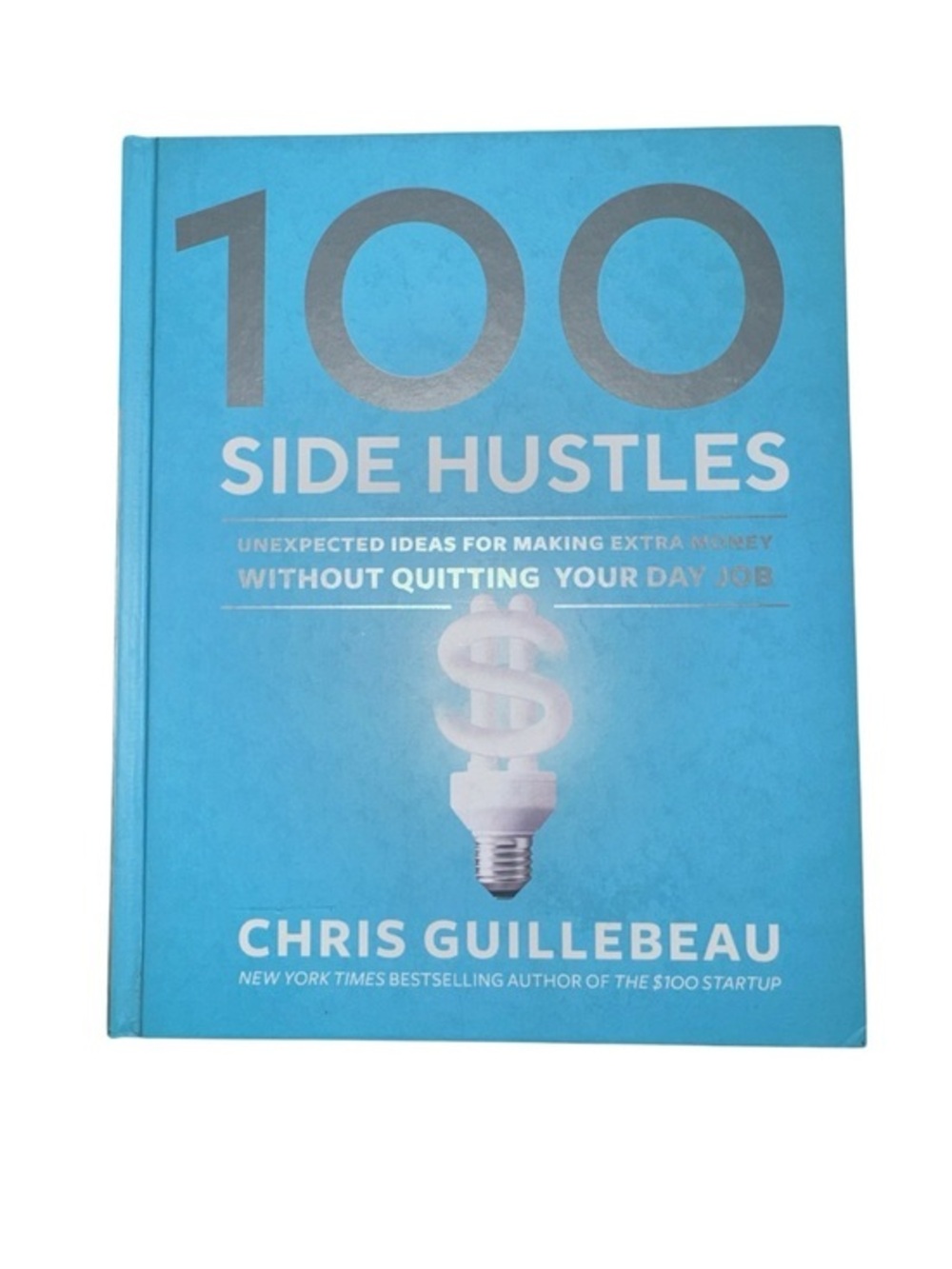 Source Unknown Blue "100 Side Hustles" Decorative Book